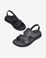 Giày Sandal Zuciani Bảng Ngang Phối Chéo-SRD40Đen Color1