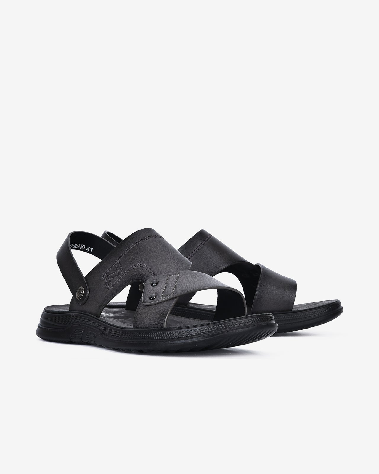 Giày Sandal Zuciani Bảng Ngang Phối Chéo-SRD40-Xám Color1