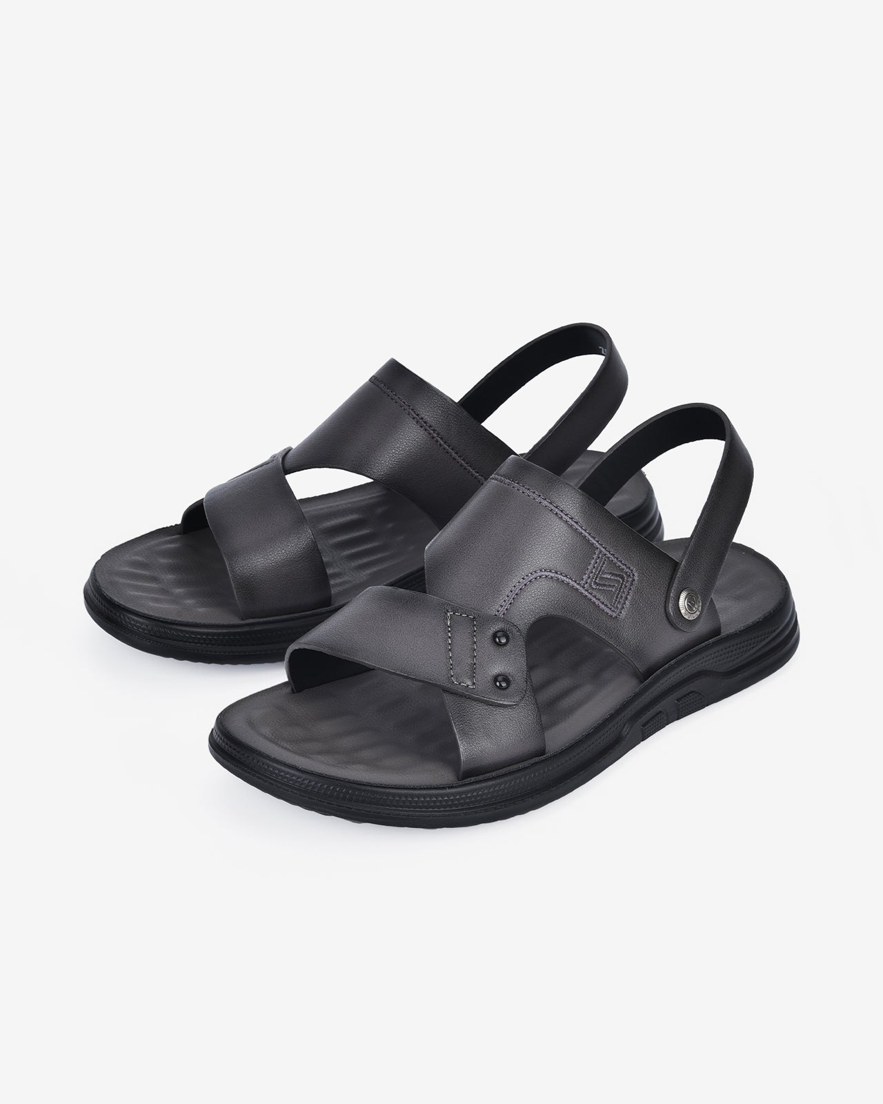 Giày Sandal Zuciani Bảng Ngang Phối Chéo-SRD40-Xám Color1