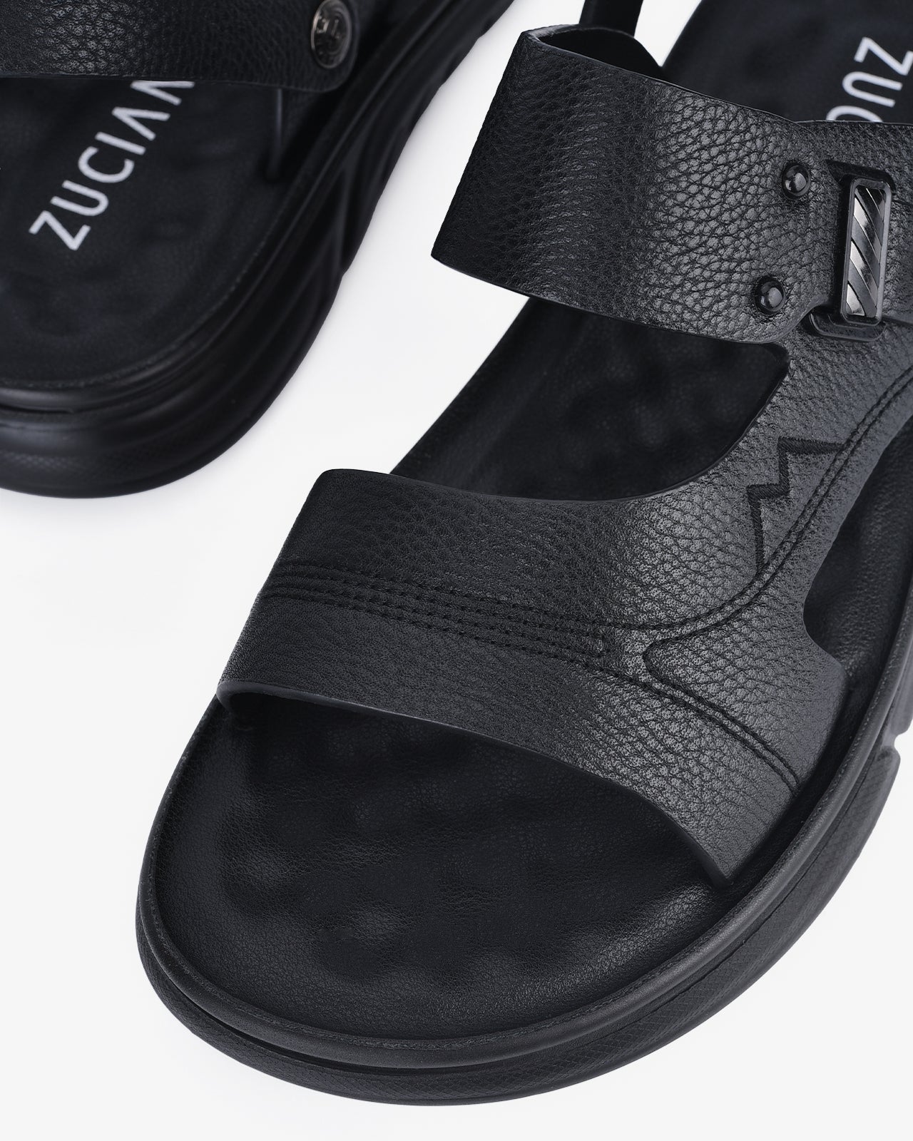 Giày Sandals Zuciani Phối Phụ Kiện-SRD41-Đen Color1