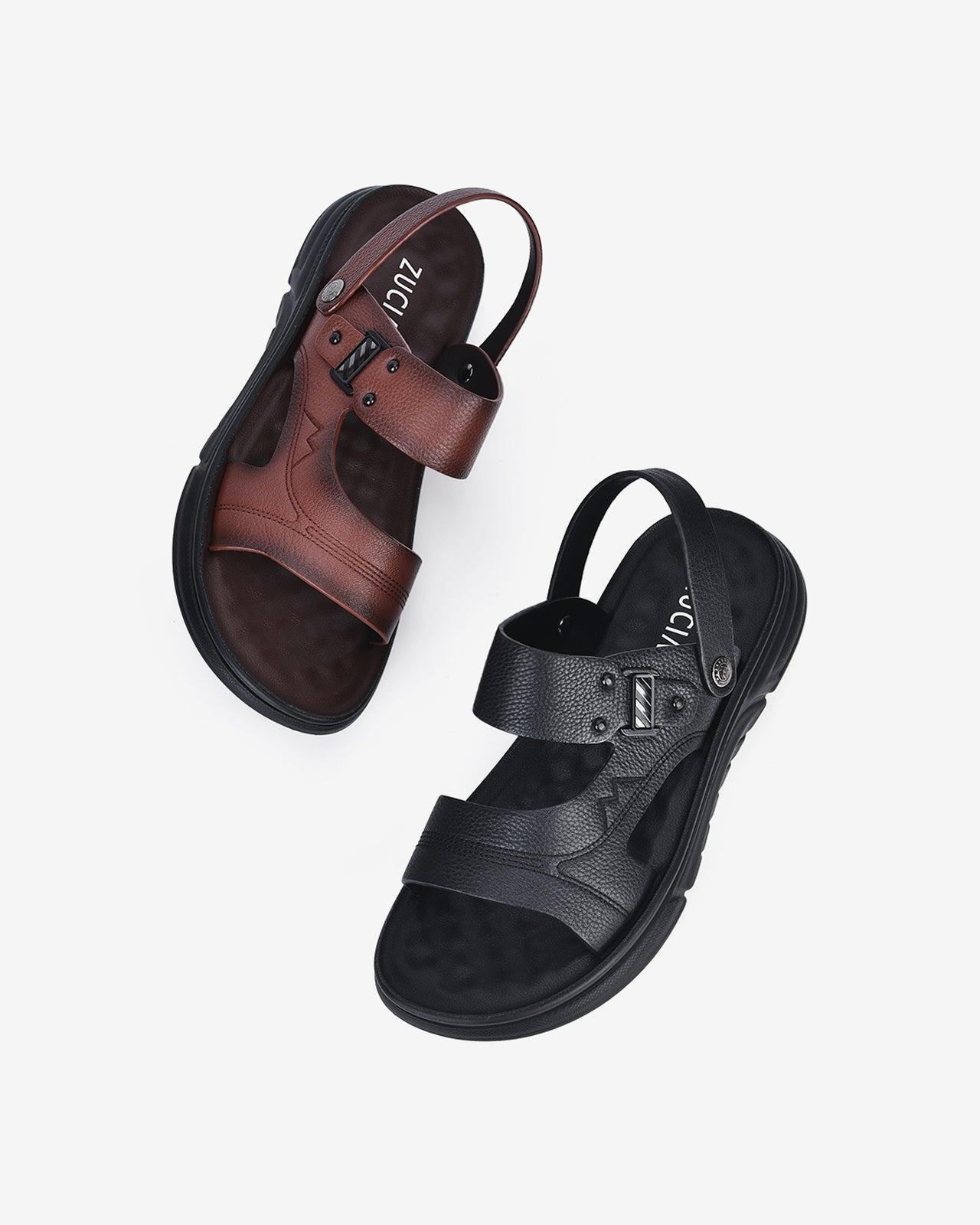 Giày Sandals Zuciani Phối Phụ Kiện-SRD41-Đen Color1