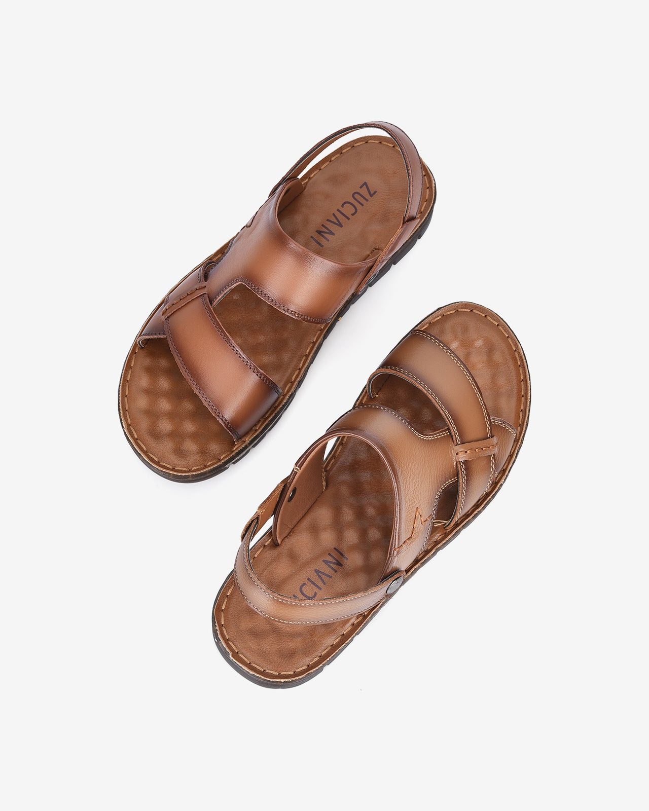 Giày Sandal Zuciani Viền Đế Nổi-SRD42-Nâu Color1