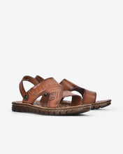 Giày Sandals Zuciani Viền Chỉ Da Trơn-SRD43-Nâu Color1