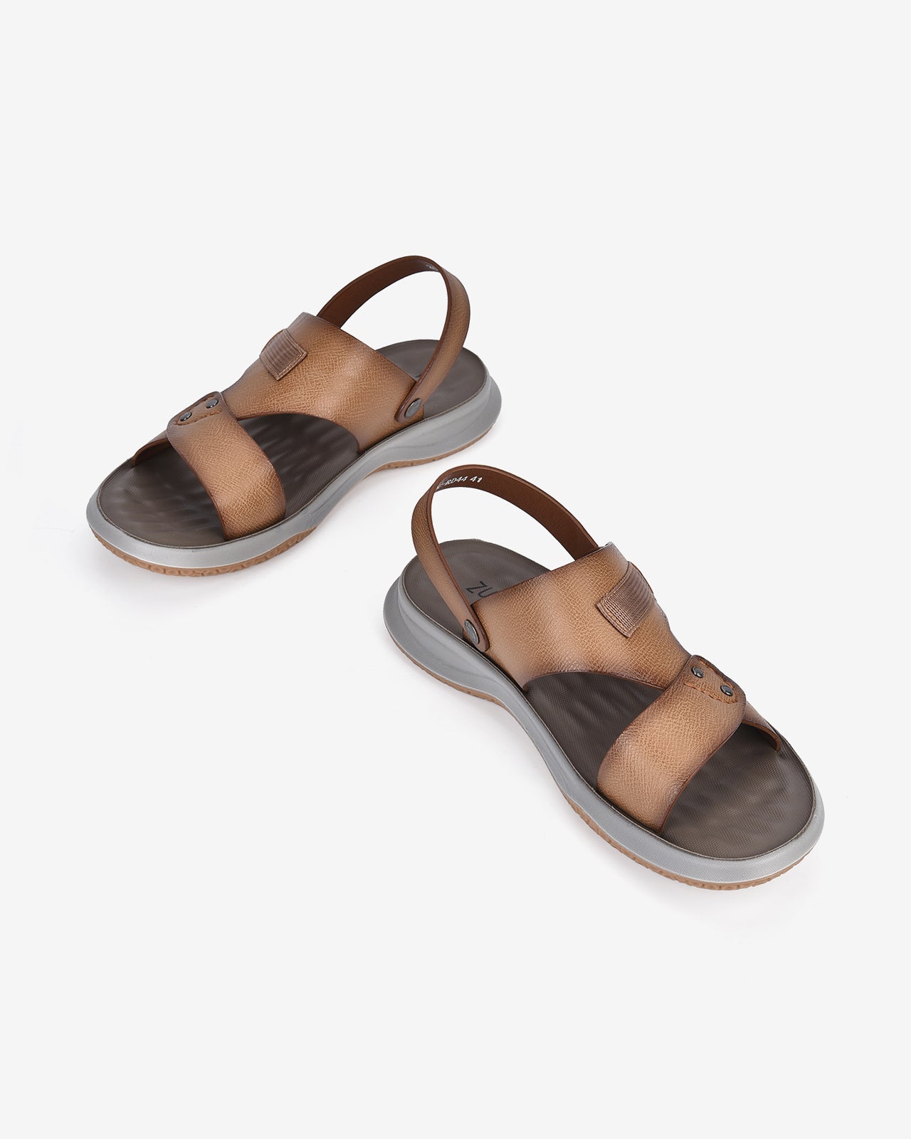 Giày Sandal Zuciani Đế Bằng Phối Màu-SRD44-Nâu Color1