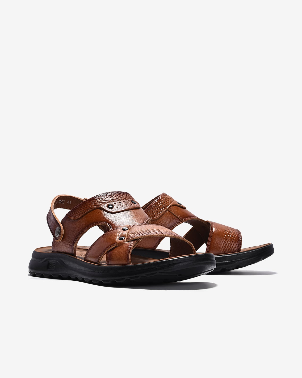 Sandal Nam Zuciani Da Mềm Quai Bản To-SRD62Nâu Color1