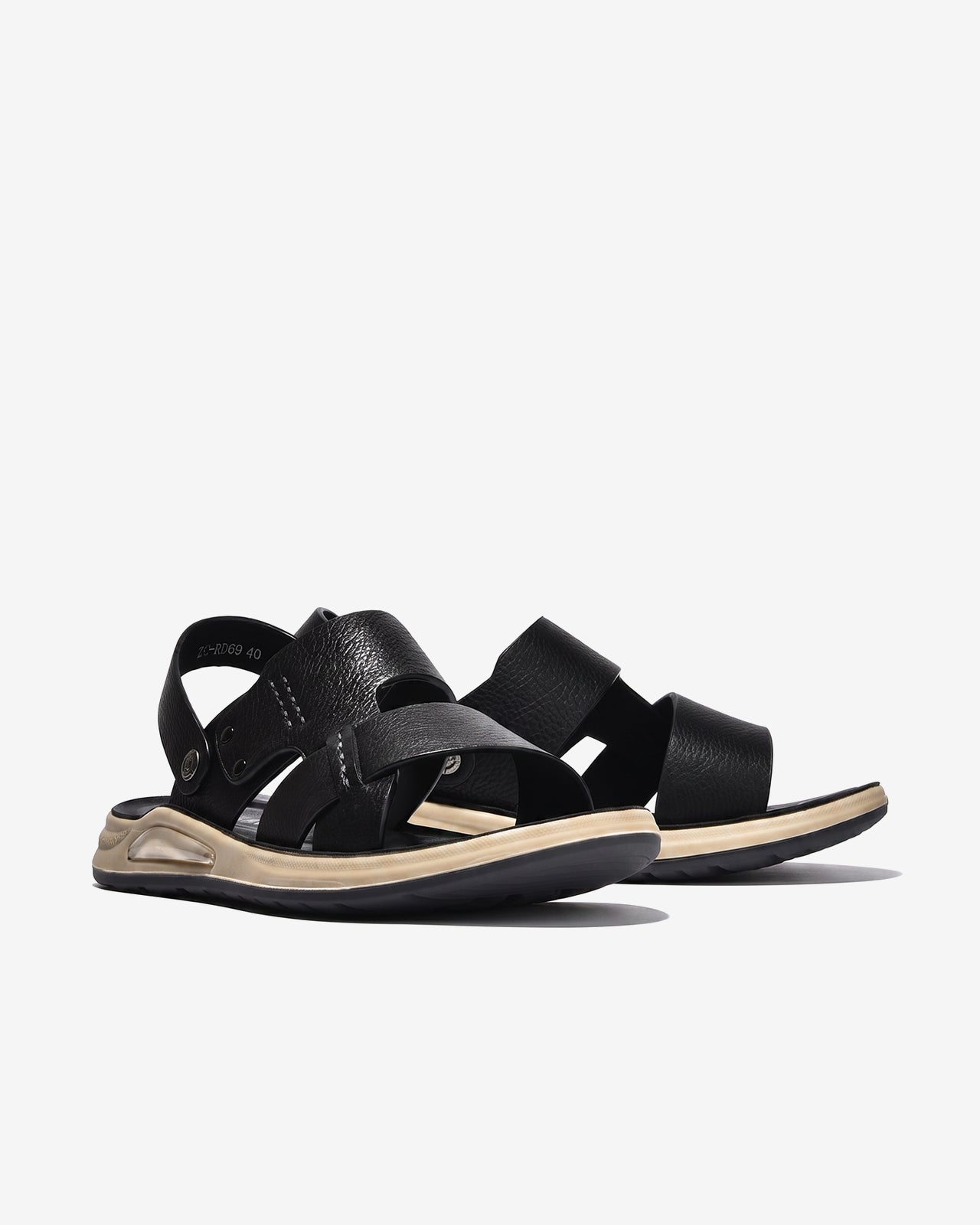 Giày Sandal Zuciani Da Mềm Đế Phối-SRD69Đen Color1