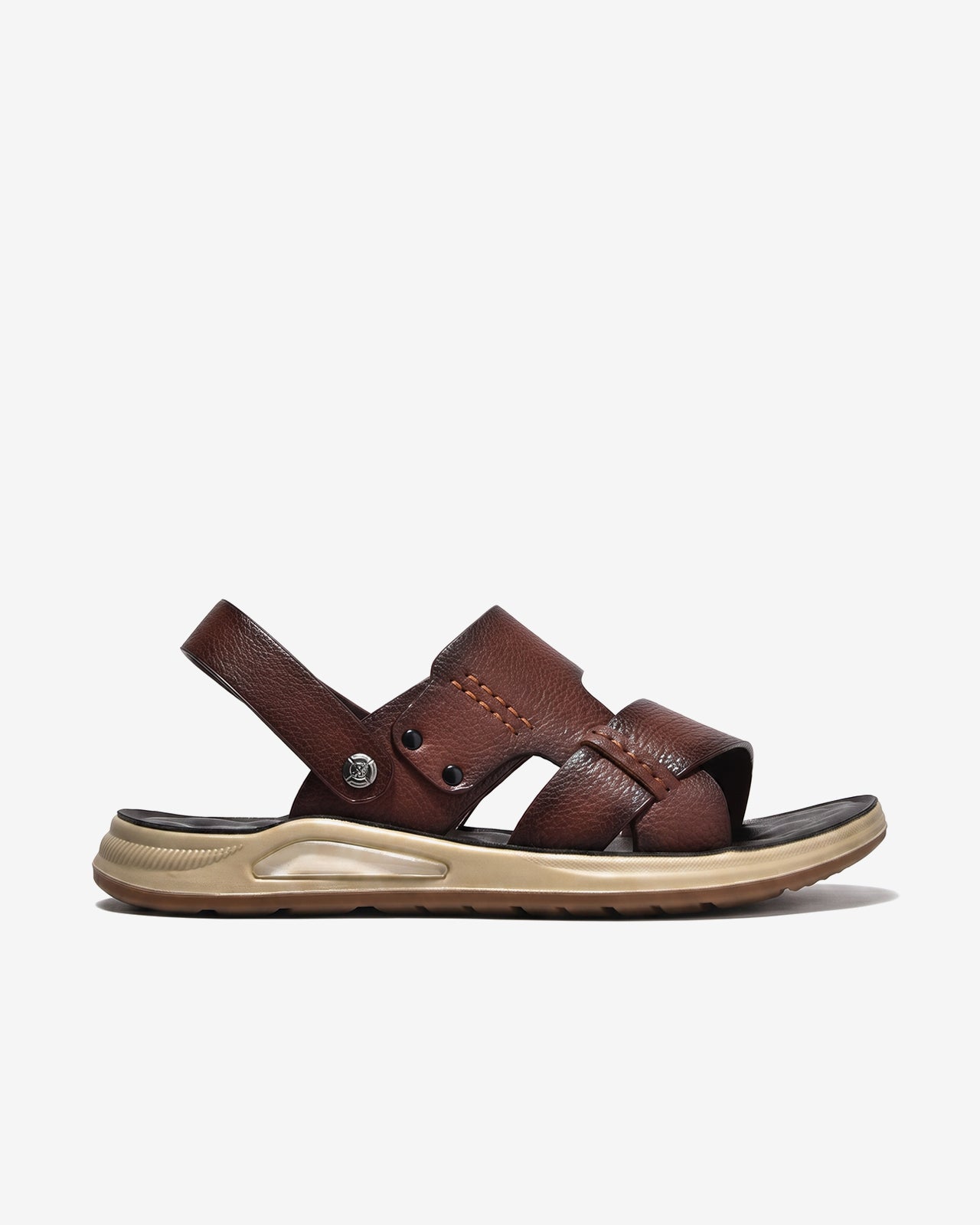 Giày Sandal Zuciani Da Mềm Đế Phối-SRD69Nâu Color1First