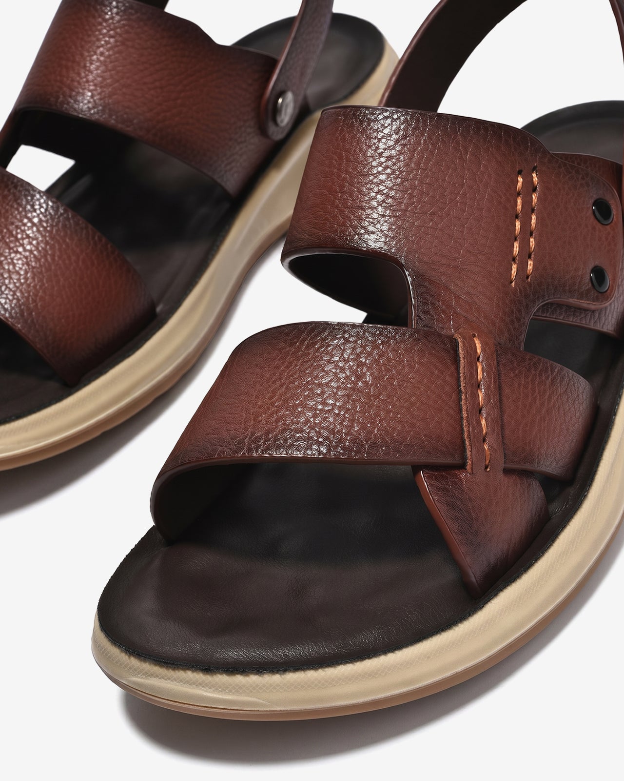 Giày Sandal Zuciani Da Mềm Đế Phối-SRD69Nâu Color1