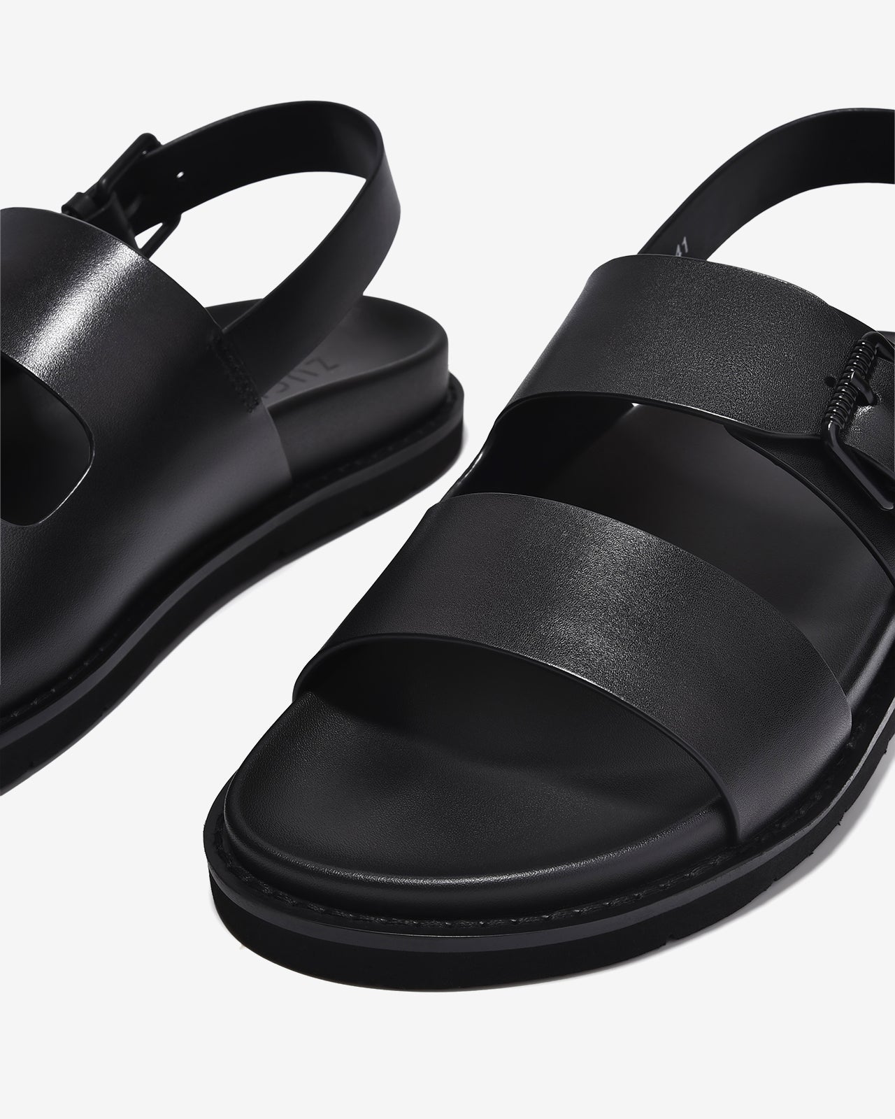 Giày Sandal Zuciani Quai Phối Khóa-SRW22Đen Color1
