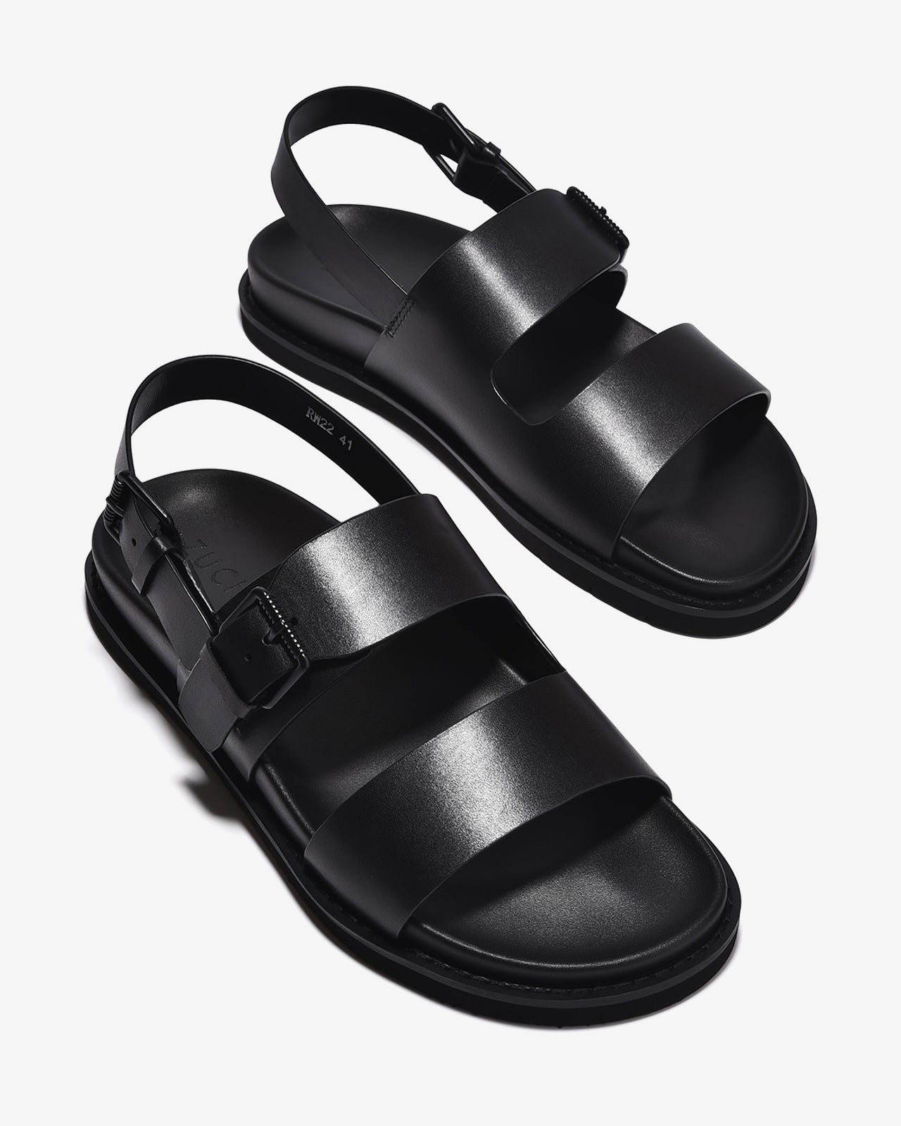 Giày Sandal Zuciani Quai Phối Khóa-SRW22-Đen Color1