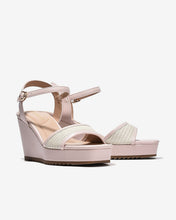 Sandal Xuồng Đông Hải 9cm Họa Tiết Đan-S81W2Hồng Color1
