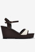 Sandal Xuồng Đông Hải 9cm Họa Tiết Đan-S81W2Nâu Color1First