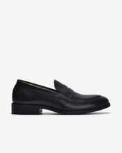 Giày Nam Penny Loafer Dập Vân-G01A8Đen Color1First