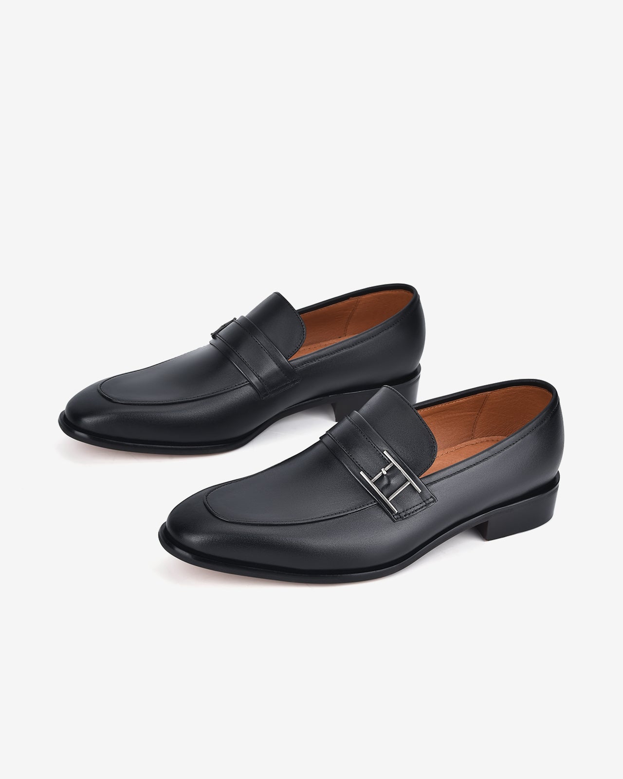 Giày Tây Nam Đông Hải Penny Loafer Phối Phụ Kiện-G01B3-Đen Color1