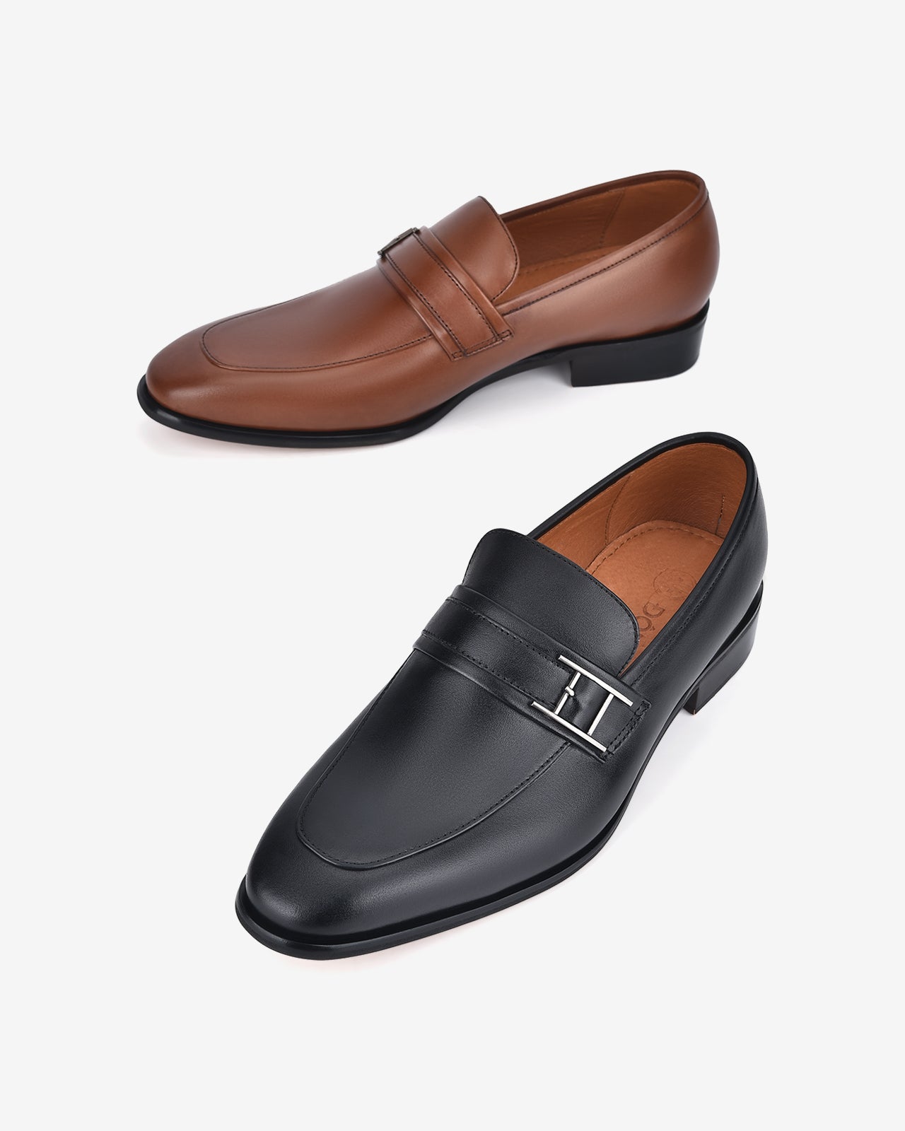 Giày Tây Nam Đông Hải Penny Loafer Phối Phụ Kiện-G01B3-Đen Color1