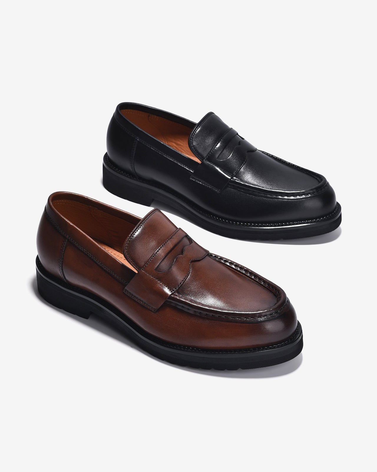 Giày Tây Loafer Đông Hải Đế Chunky-G01C1-Nâu Color2