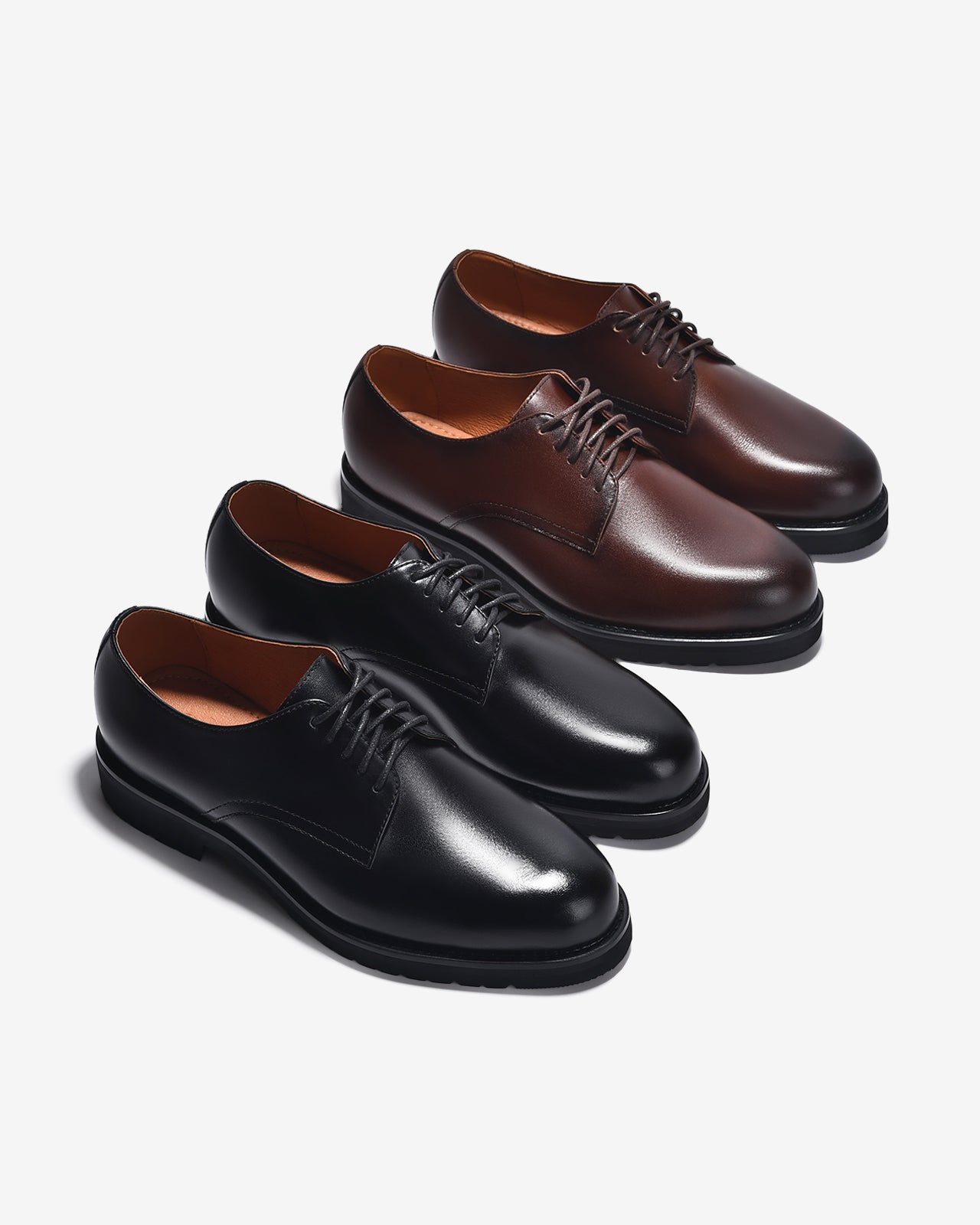 Giày Tây Nam Đông Hải Đế Derby Cổ Điển-G01C4-Nâu Color1