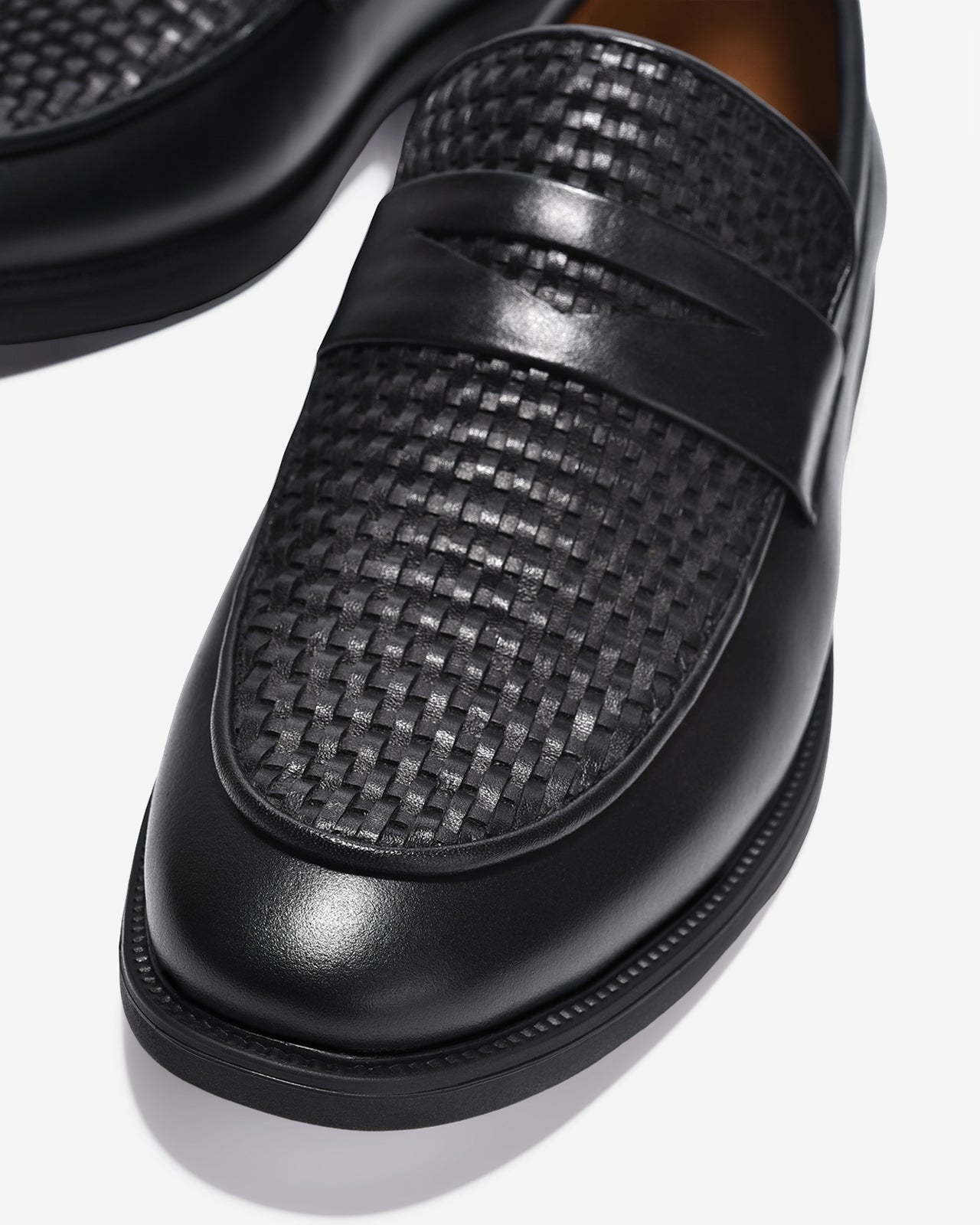 Giày Tây Nam Đông Hải Hoạ Tiết Dập Đan Nổi-G01C7Đen Color1