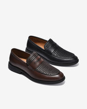 Giày Tây Nam Đông Hải Hoạ Tiết Dập Đan Nổi-G01C7Đen Color1