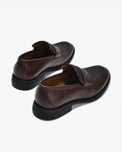 Giày Tây Nam Đông Hải Hoạ Tiết Dập Đan Nổi-G01C7-Nâu Color1