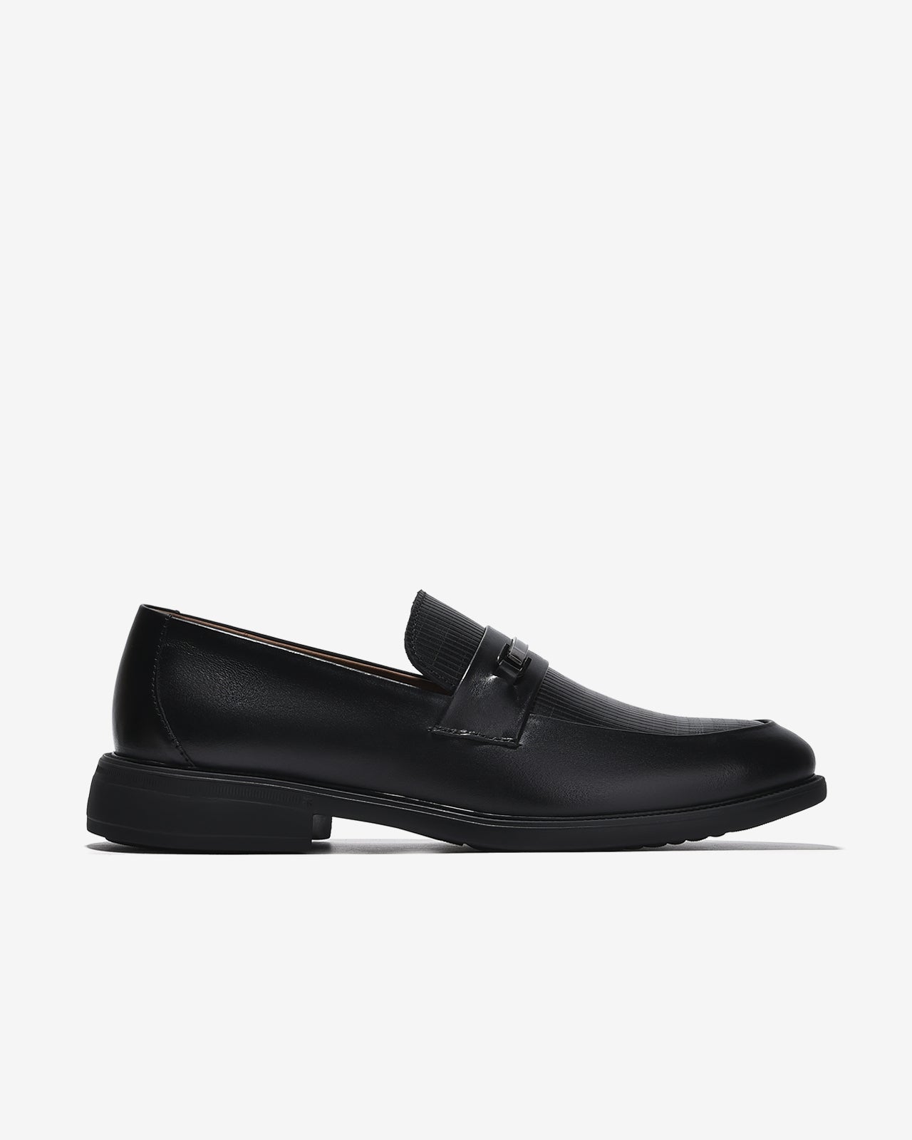 Giày Tây Loafer Đông Hải Quai Phối Khóa-G01C8Đen Color1First