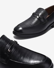 Giày Tây Loafer Đông Hải Quai Phối Khóa-G01C8Đen Color1