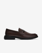 Giày Tây Loafer Đông Hải Quai Phối Khóa-G01C8Nâu Color1First