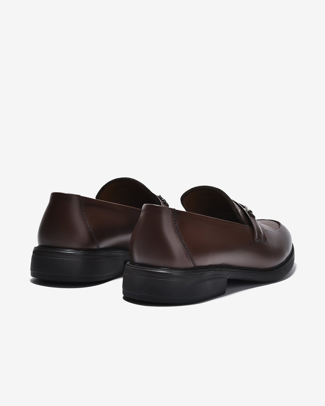 Giày Tây Loafer Đông Hải Quai Phối Khóa-G01C8Nâu Color1