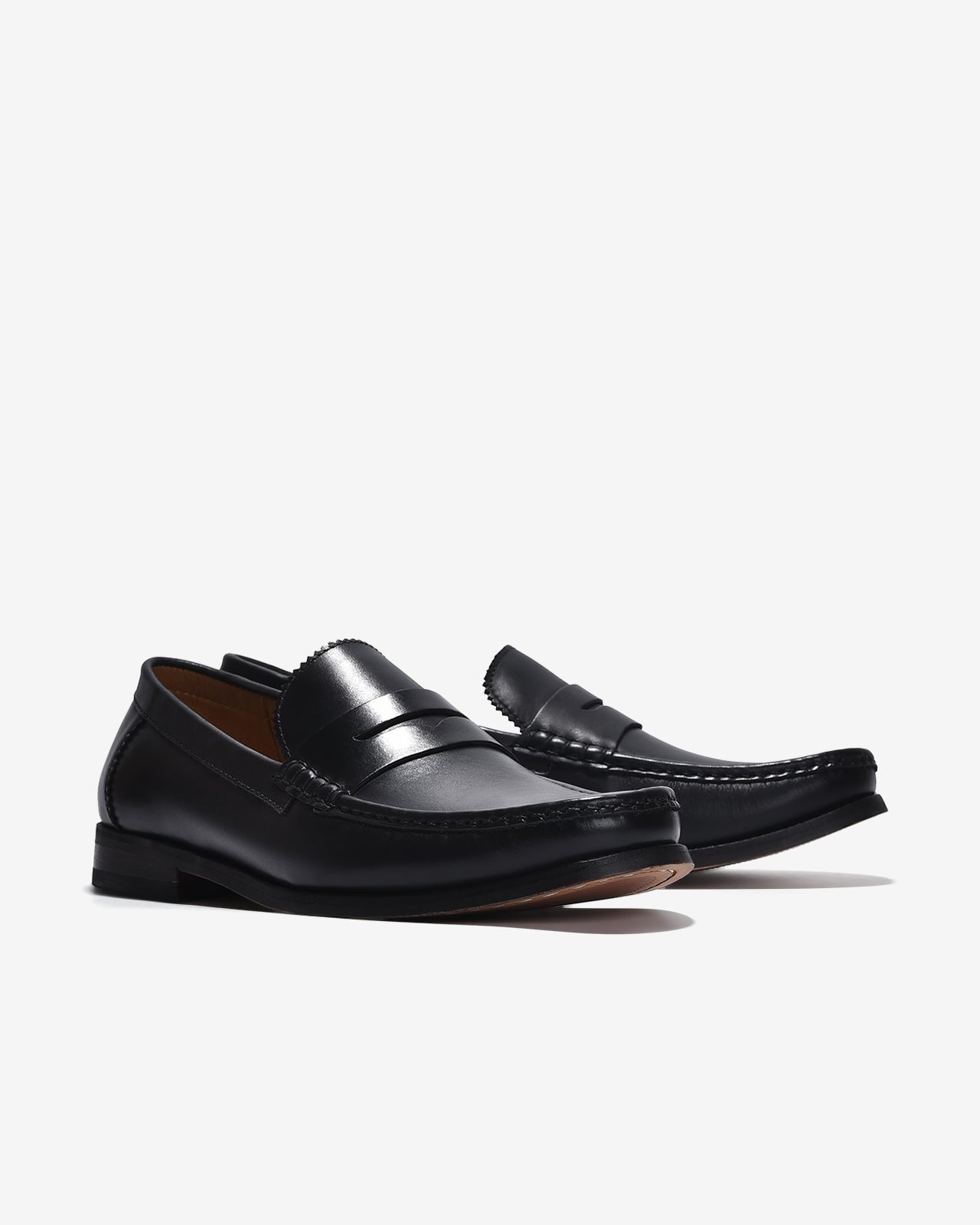 Giày Da Nam Penny Loafer-G0614Đen Color1