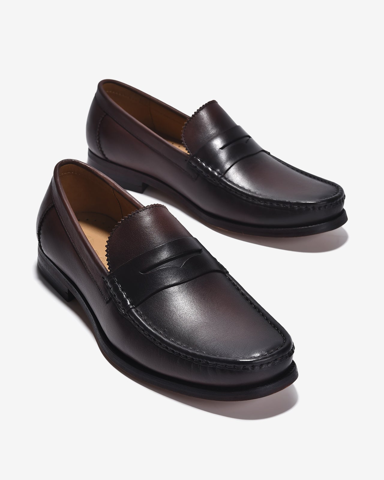 Giày Da Nam Penny Loafer-G0614Nâu Color1