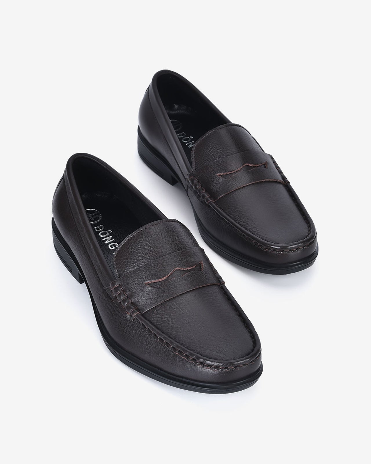 Giày Tây Đông Hải Loafer Da Mềm Viền Nổi-G2291Nâu Color2