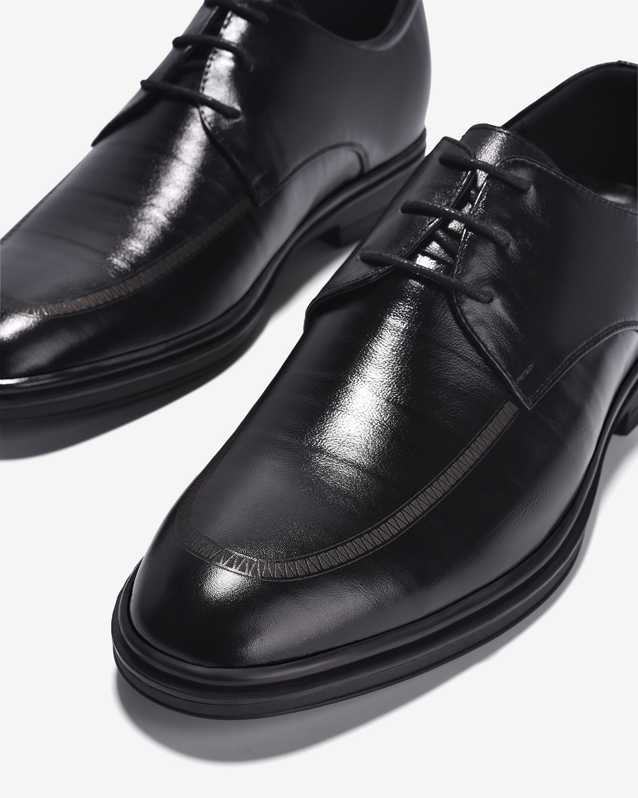 Giày Tây Nam Đông Hải Derby Vân Gợn Sóng-G2292Đen Color1