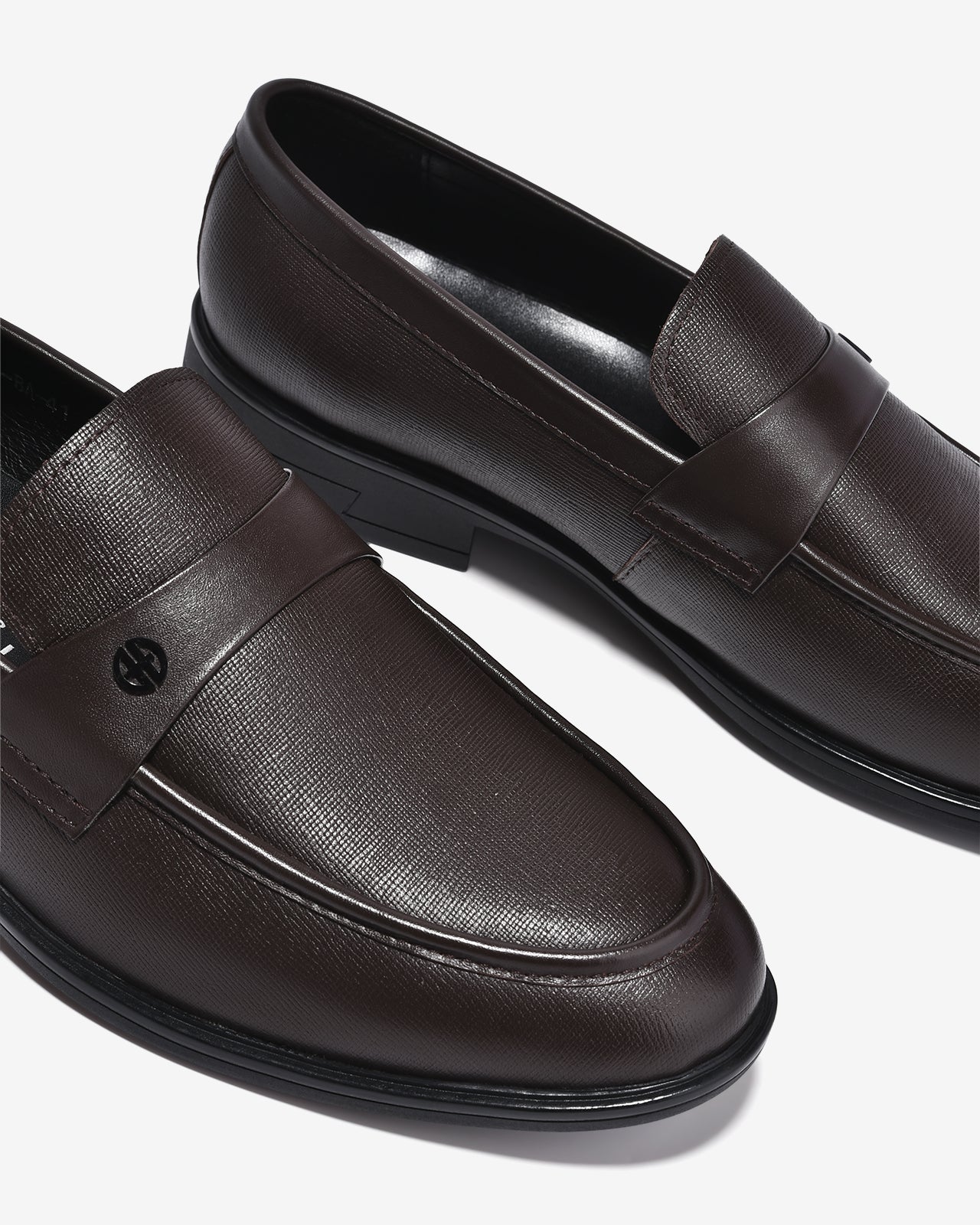 Giày Tây Nam Đông Hải Da Vân Đính Logo-G2295-Nâu Color1