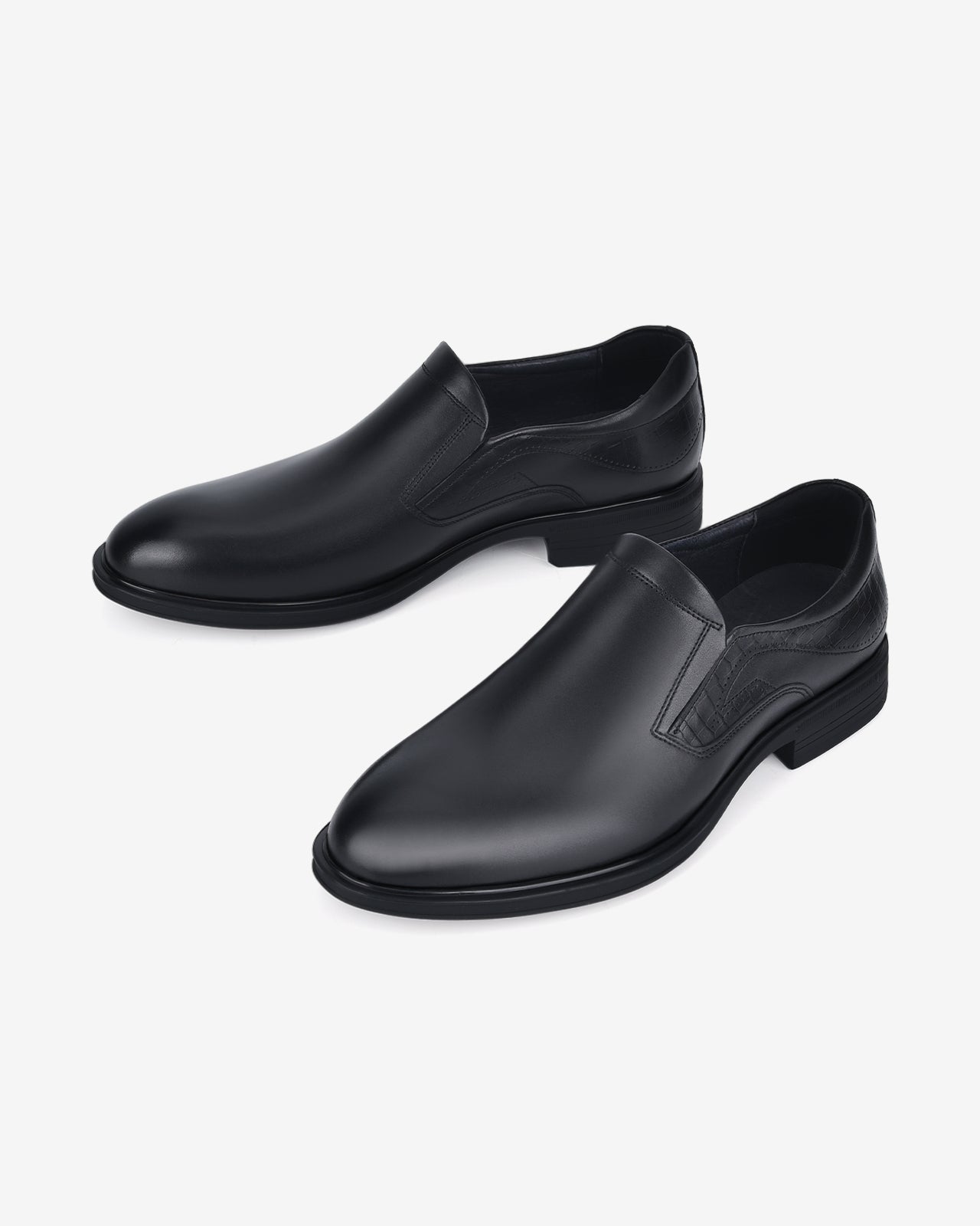 Giày Tây Nam Zuciani Slip-on Da Trơn Đục Lỗ-GCF35Đen Color2