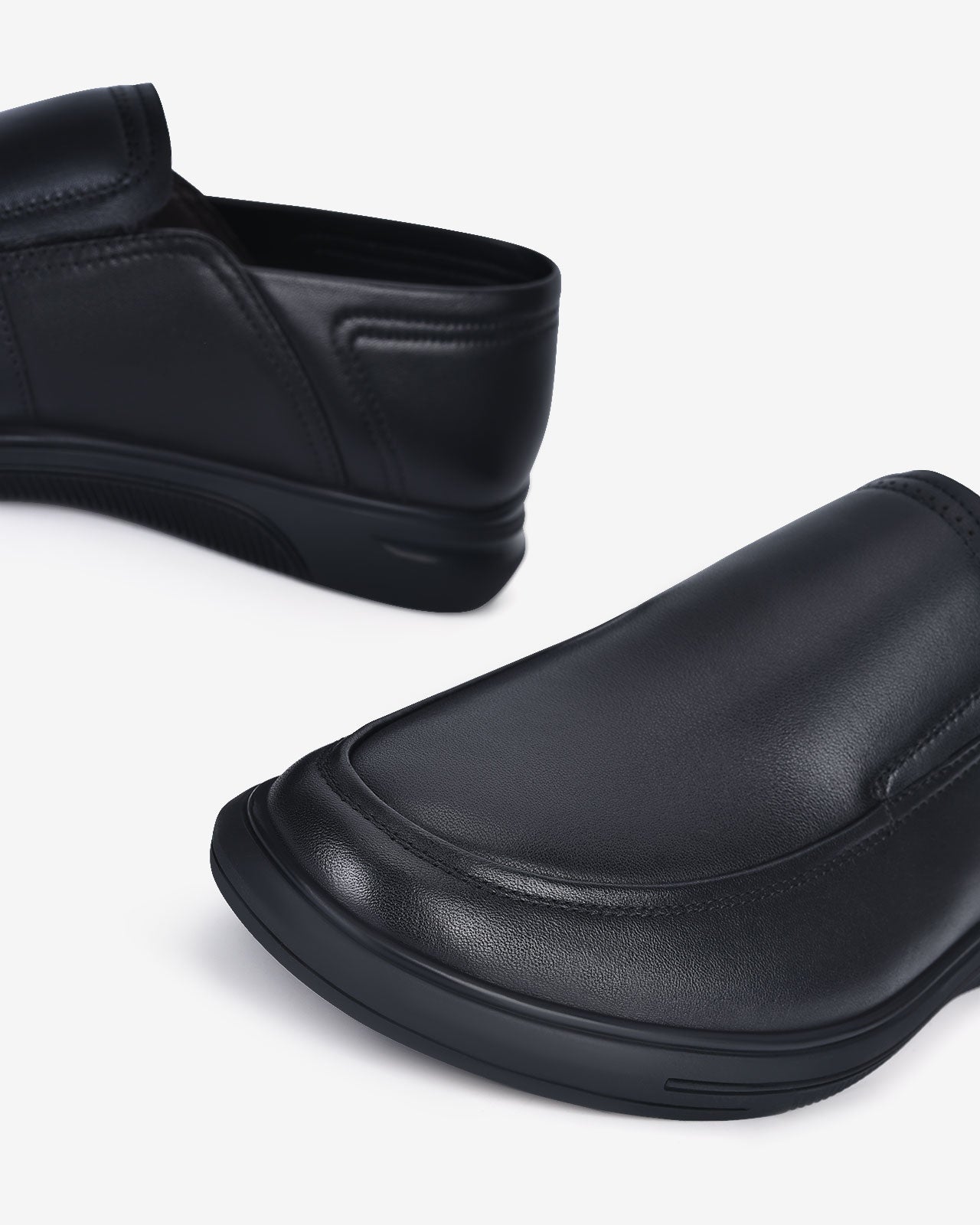 Giày Tây Zuciani Slip-on Đế Bằng-GCF45Đen Color2