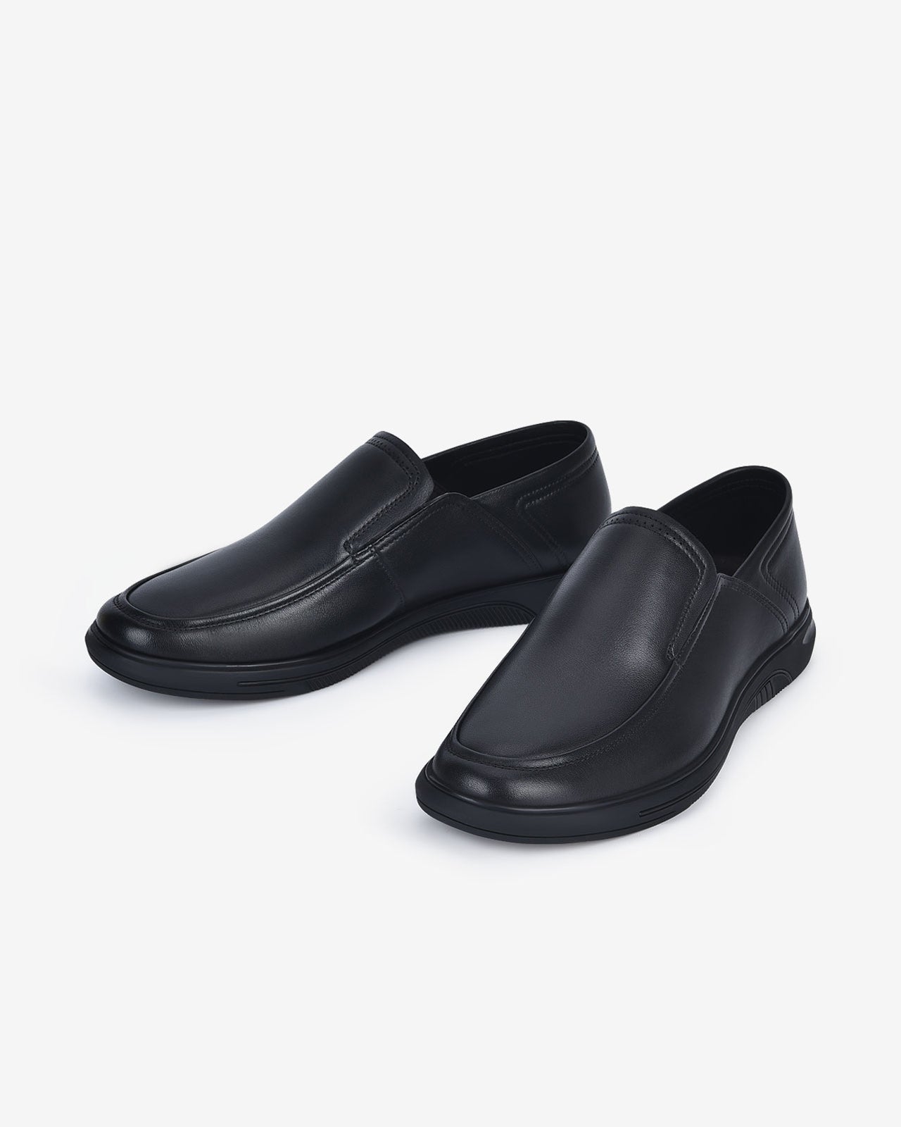 Giày Tây Zuciani Slip-on Đế Bằng-GCF45Đen Color1