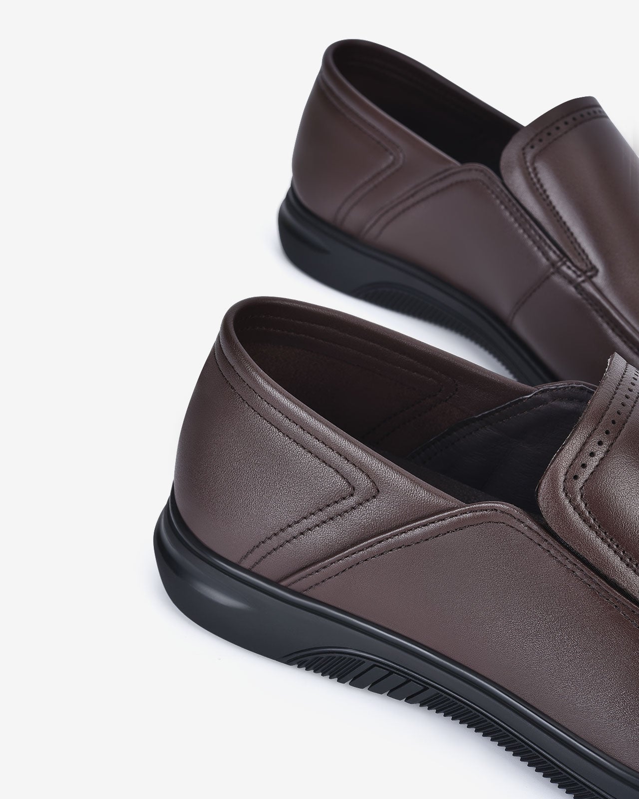 Giày Tây Zuciani Slip-on Đế Bằng-GCF45-Nâu Color2