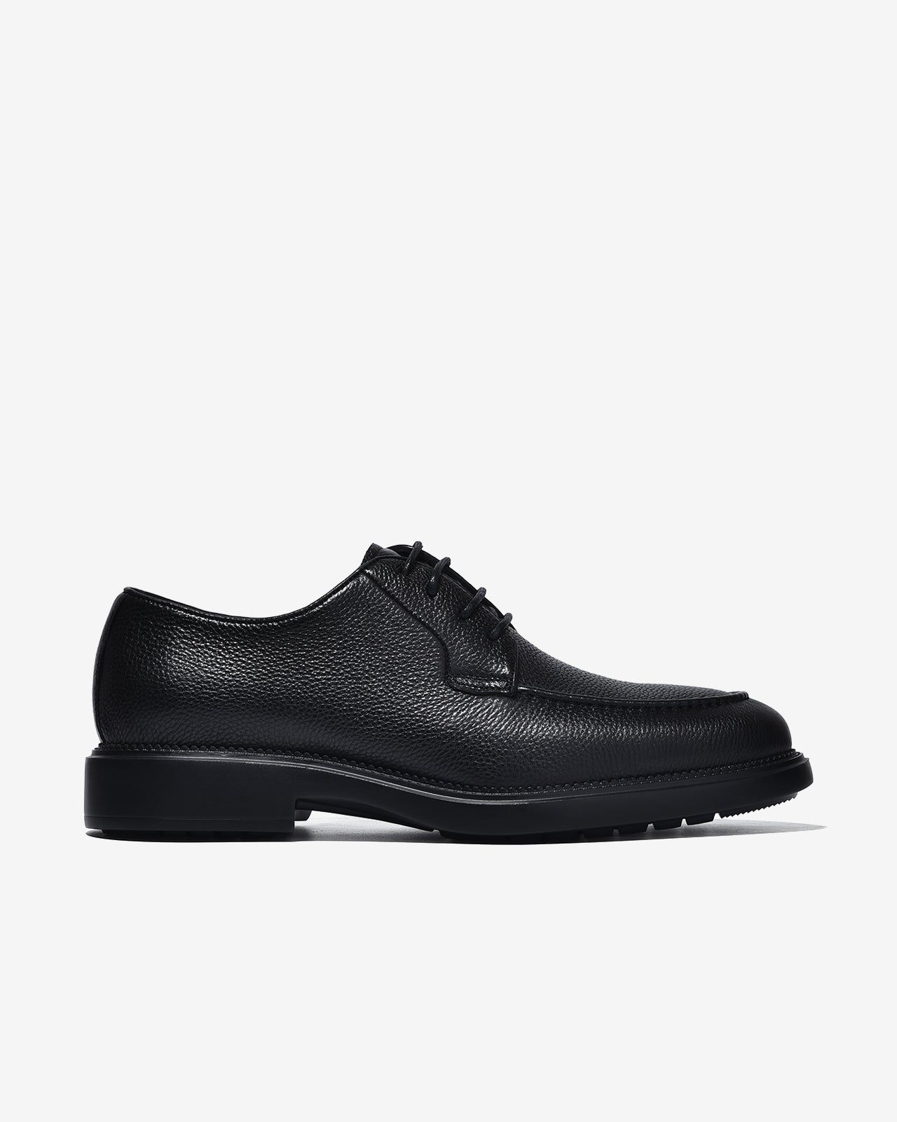 Giày Tây Zuciani Derby Viền Mũi Da Vân-GLC01Đen Color1First