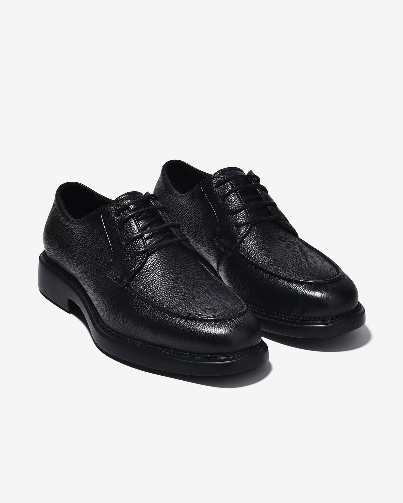 Giày Tây Zuciani Derby Viền Mũi Da Vân-GLC01Đen Color1