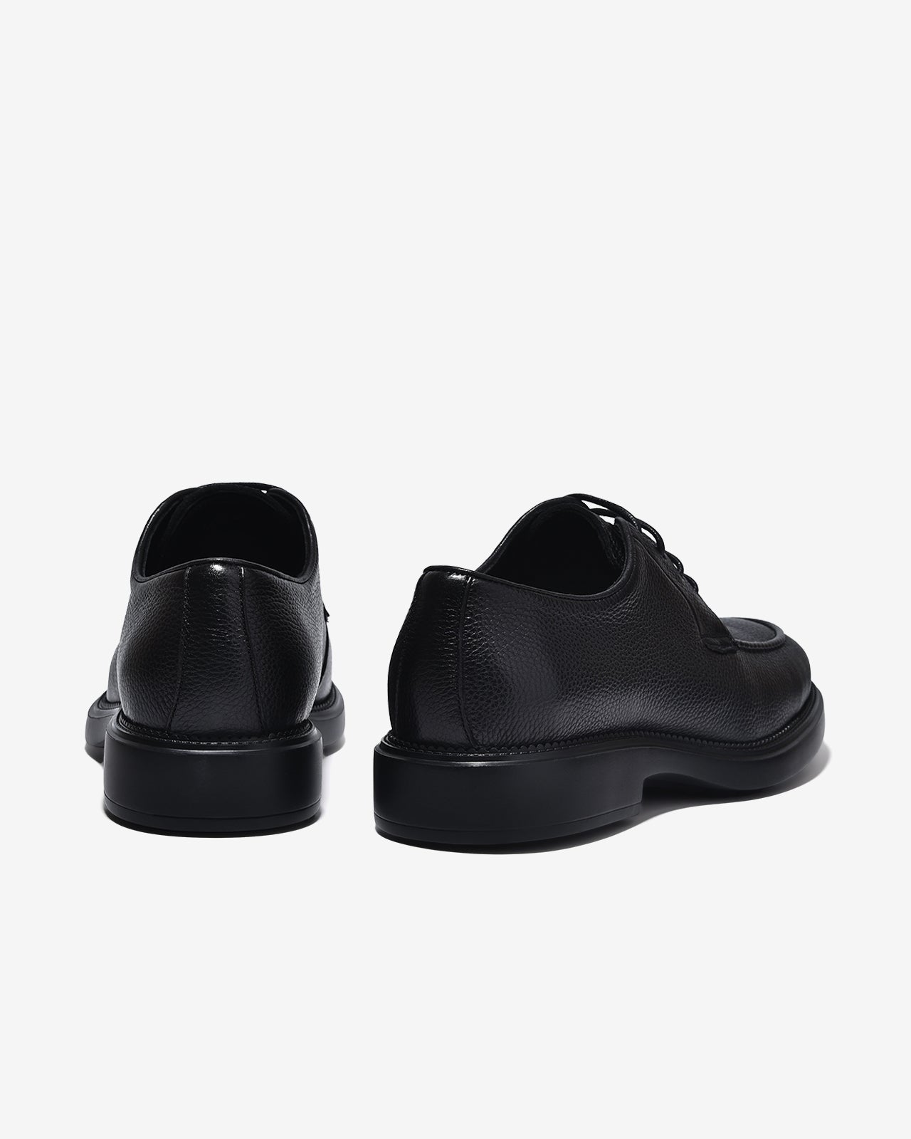 Giày Tây Zuciani Derby Viền Mũi Da Vân-GLC01Đen Color1