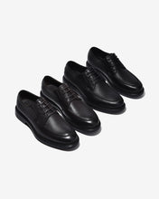 Giày Tây Zuciani Derby Viền Mũi Da Vân-GLC01Đen Color1