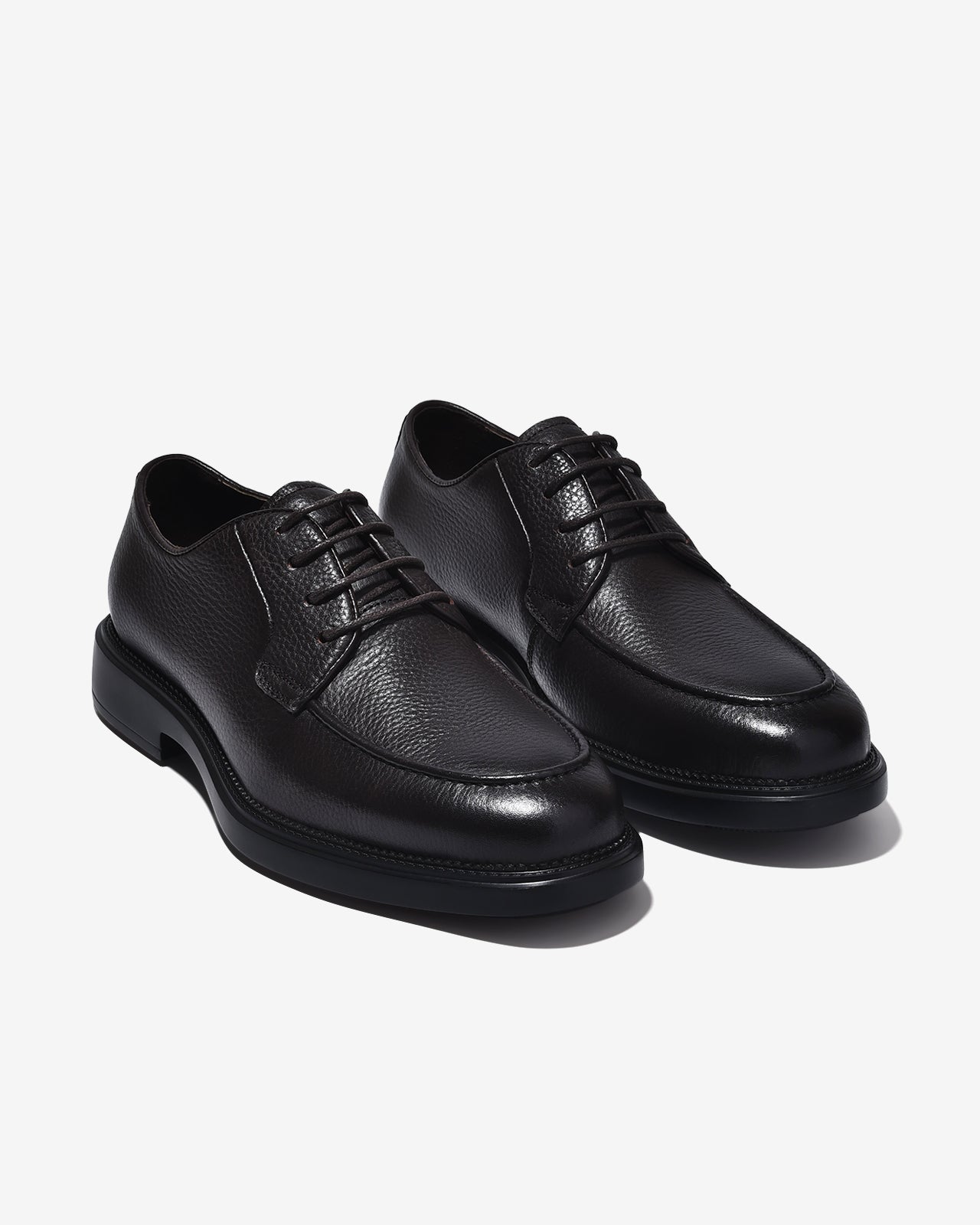Giày Tây Zuciani Derby Viền Mũi Da Vân-GLC01Nâu Color1