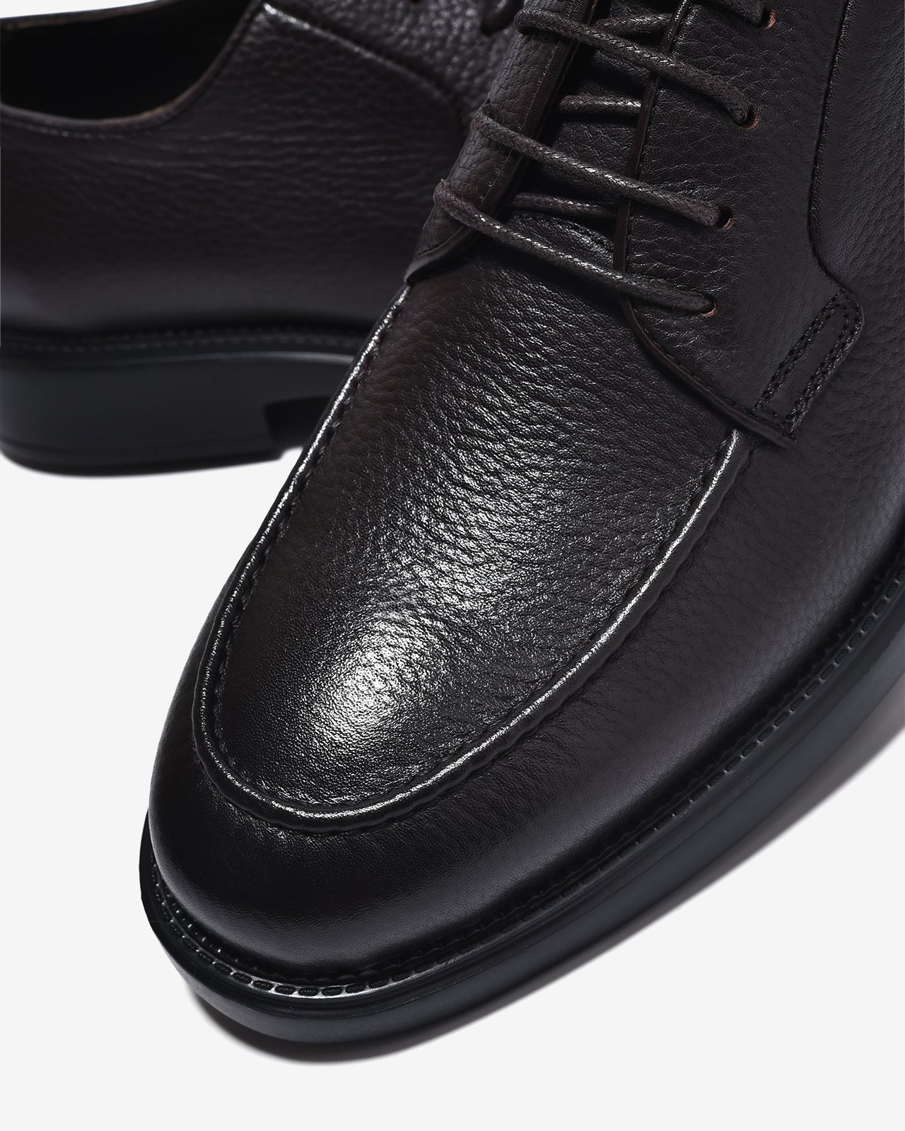 Giày Tây Zuciani Derby Viền Mũi Da Vân-GLC01Nâu Color1