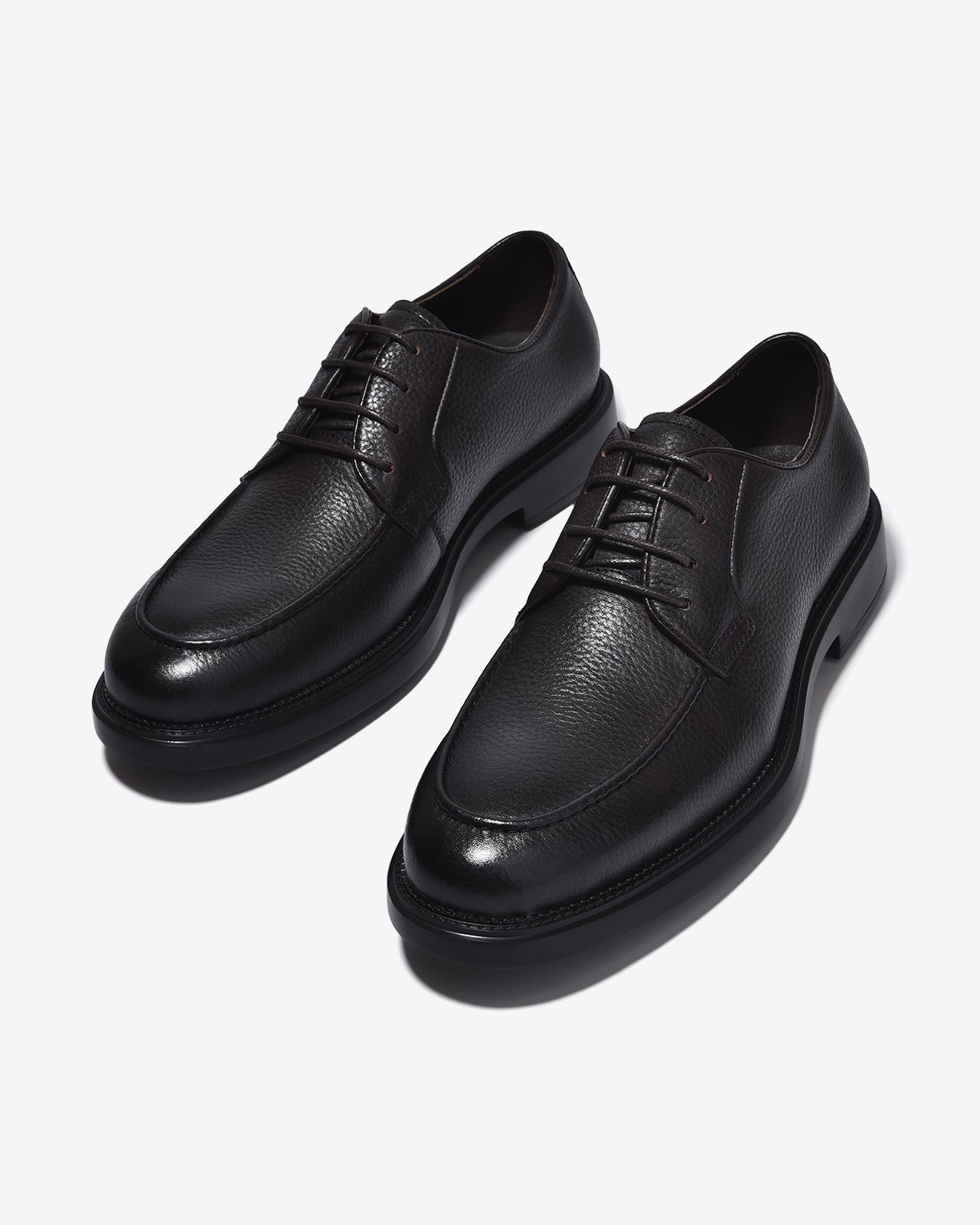 Giày Tây Zuciani Derby Viền Mũi Da Vân-GLC01Nâu Color1