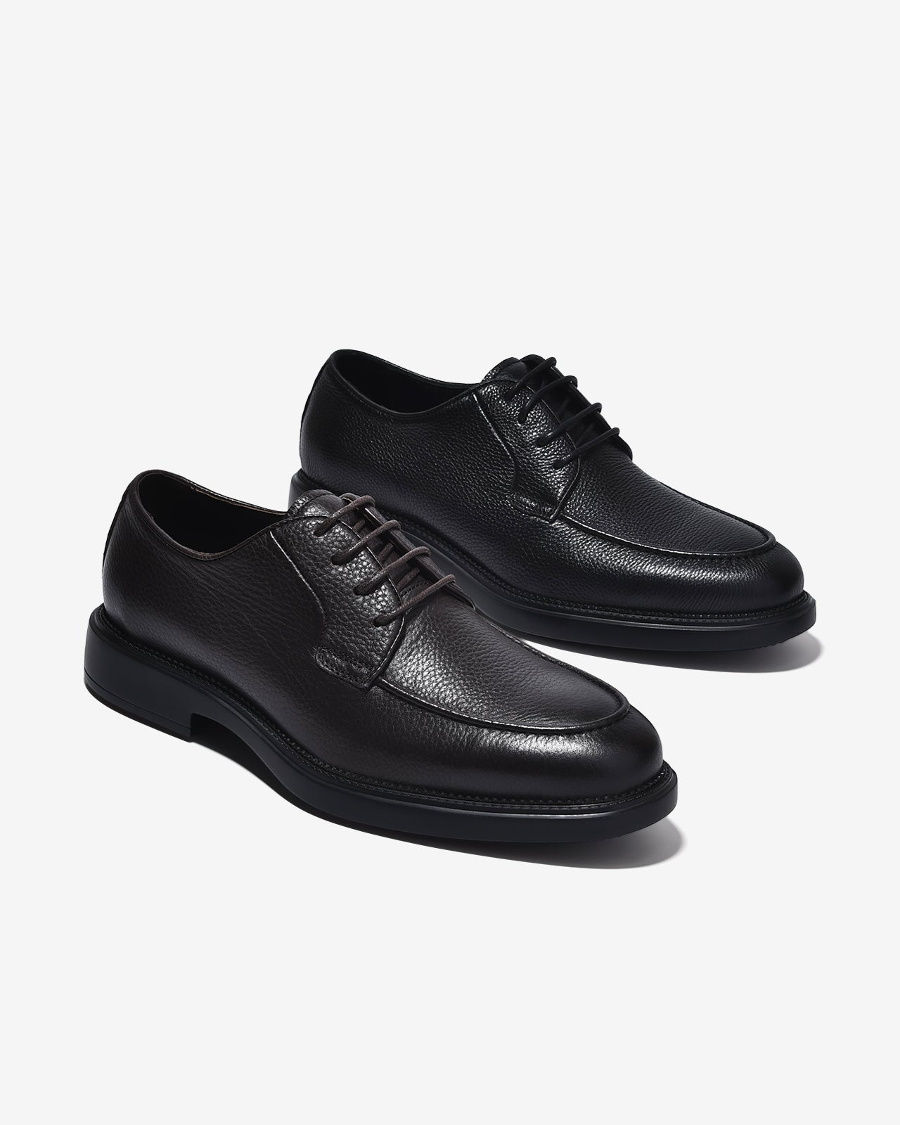 Giày Tây Zuciani Derby Viền Mũi Da Vân-GLC01Nâu Color1