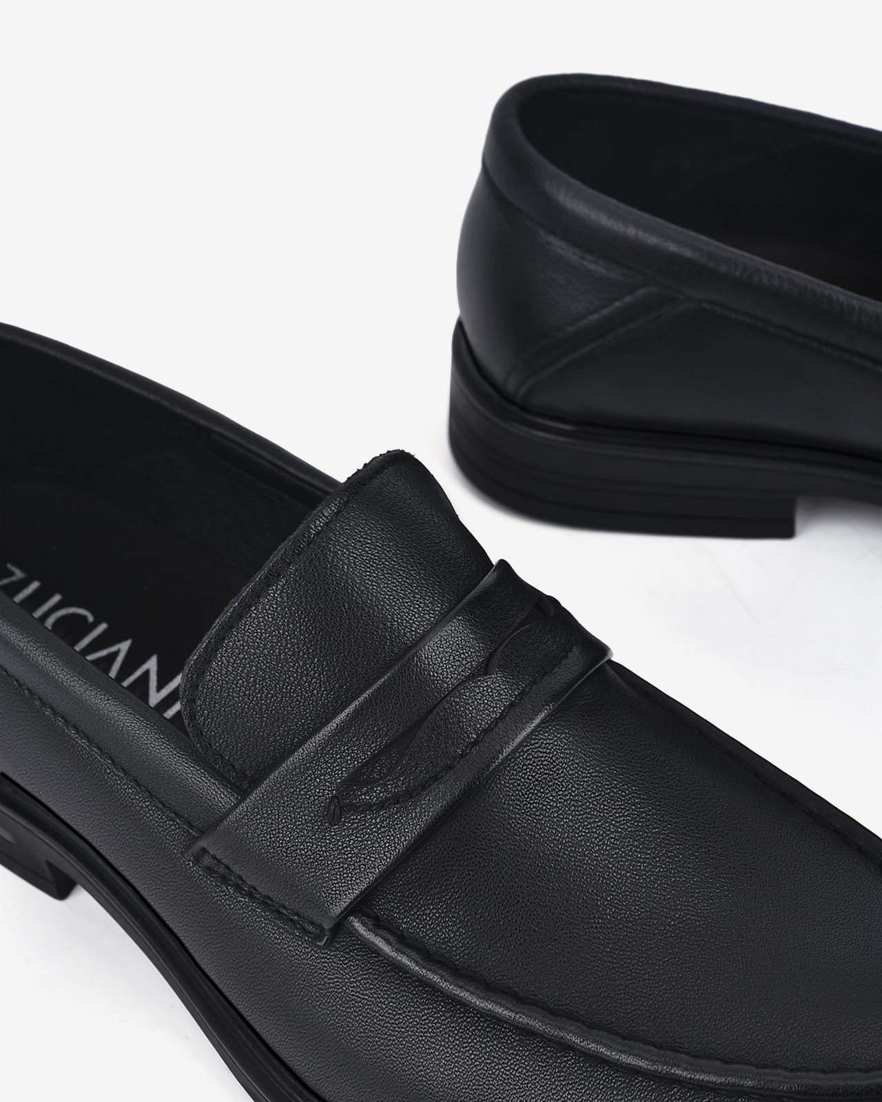 Giày Tây Nam Zuciani Penny Loafer Da Mờ Cổ Điển-GRD36Đen Color1