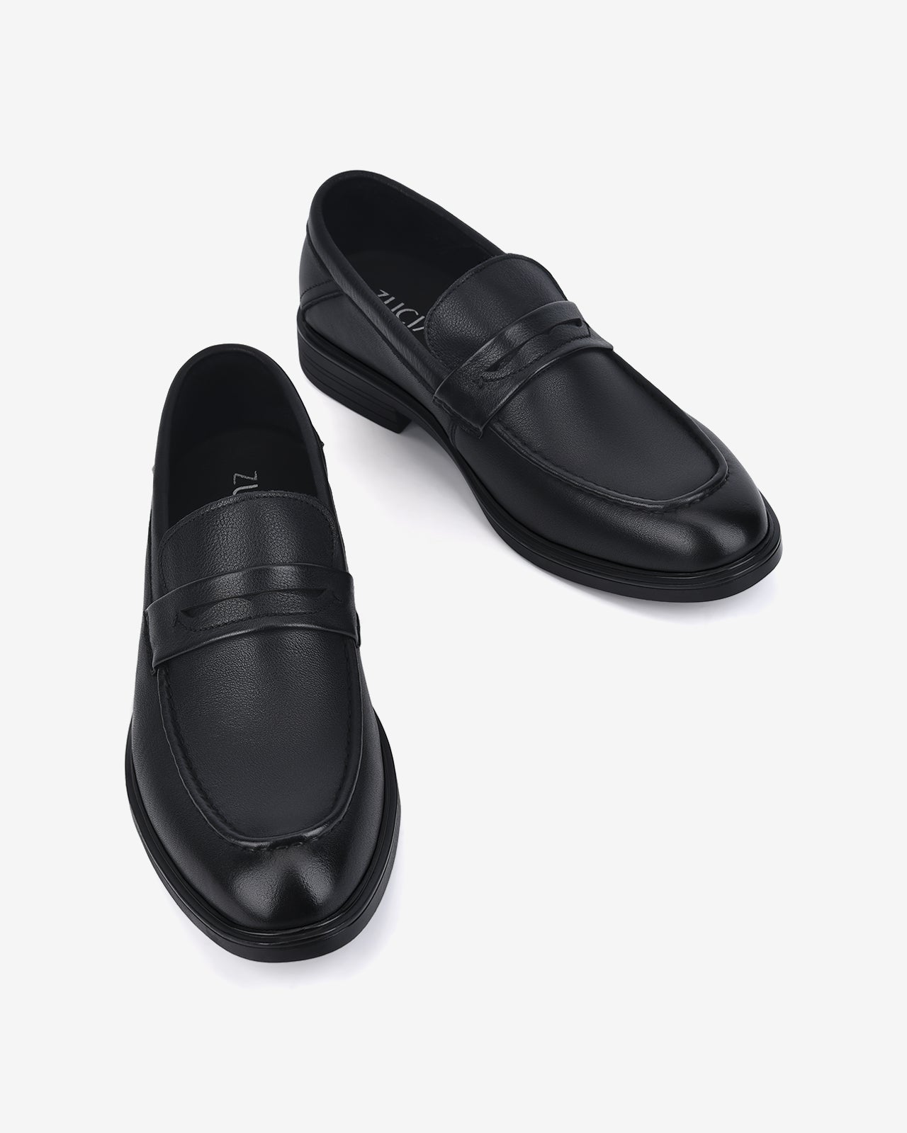 Giày Tây Nam Zuciani Penny Loafer Da Mờ Cổ Điển-GRD36Đen Color1