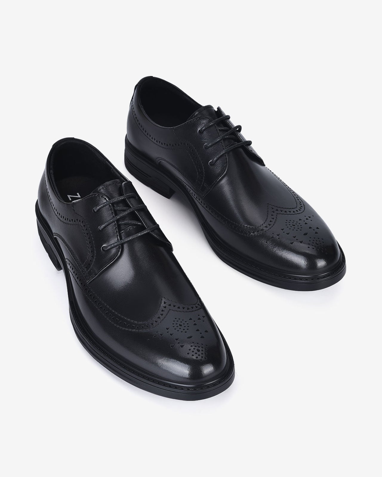 Giày Tây Nam Zuciani Brogue Thắt Dây-GRD48-Đen Color2