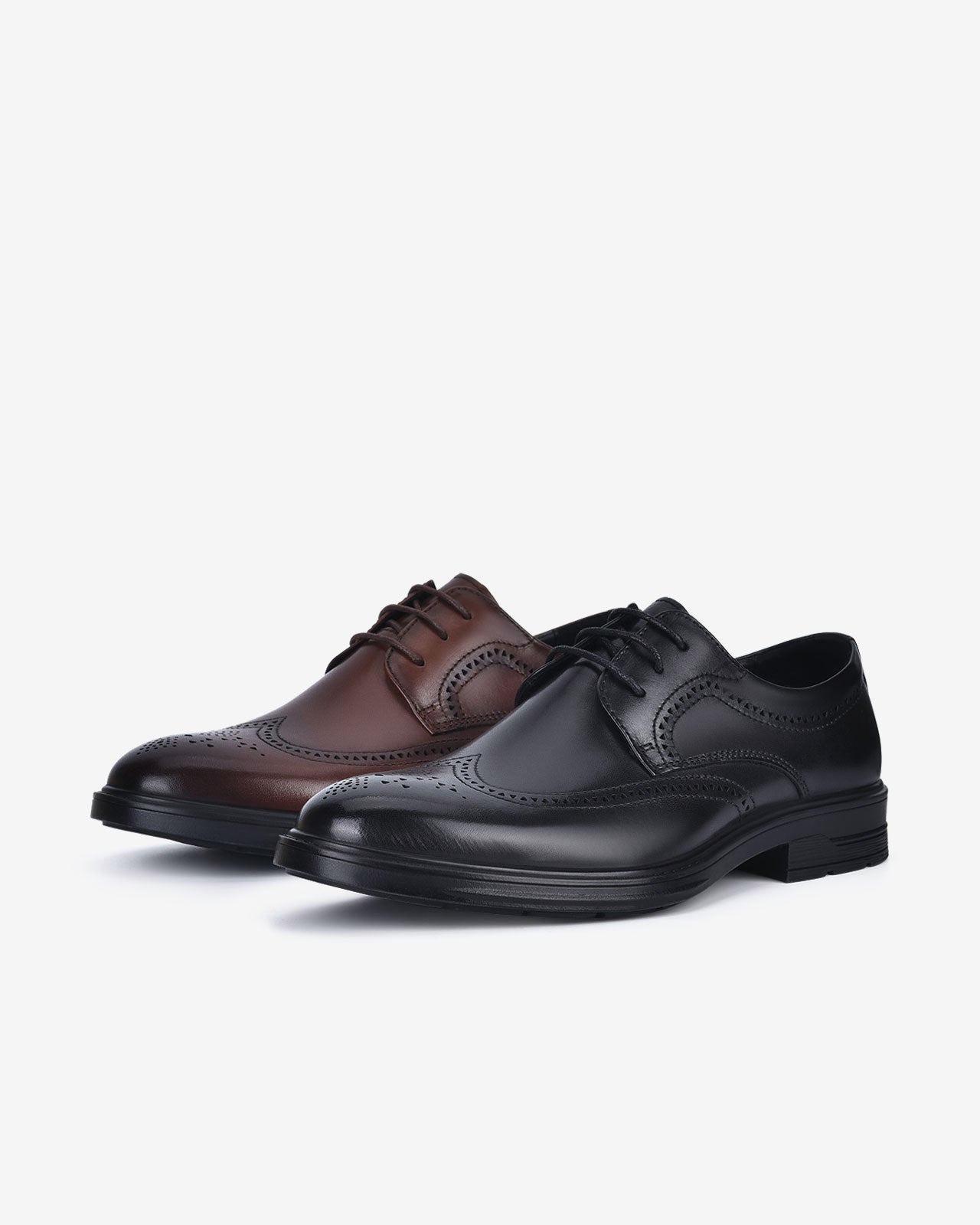 Giày Tây Nam Zuciani Brogue Thắt Dây-GRD48-Đen Color1