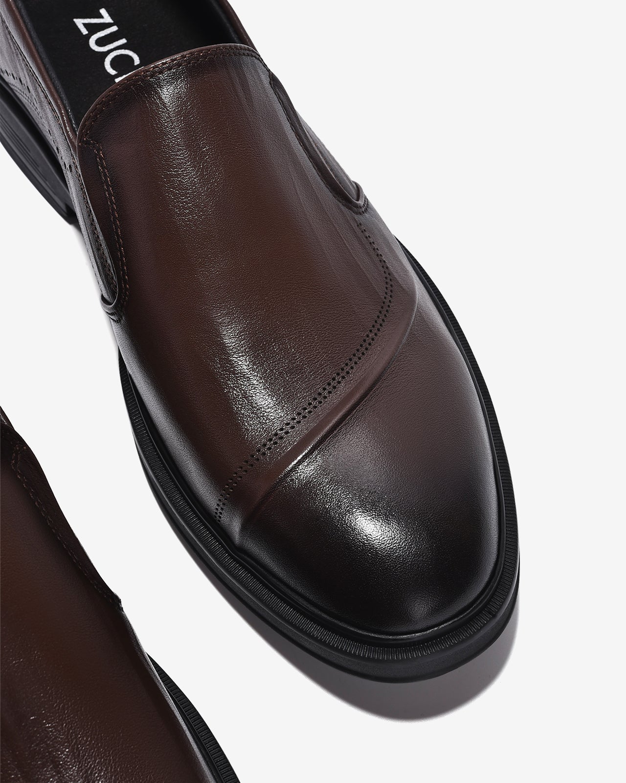Giày Tây Nam Zuciani Không Dây Lịch Lãm-GRD64-Nâu Color1
